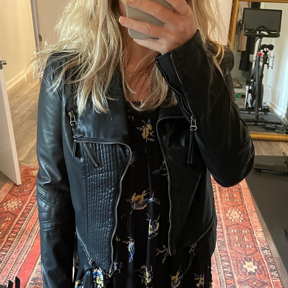 Lulu’s faux leather jacket, size L